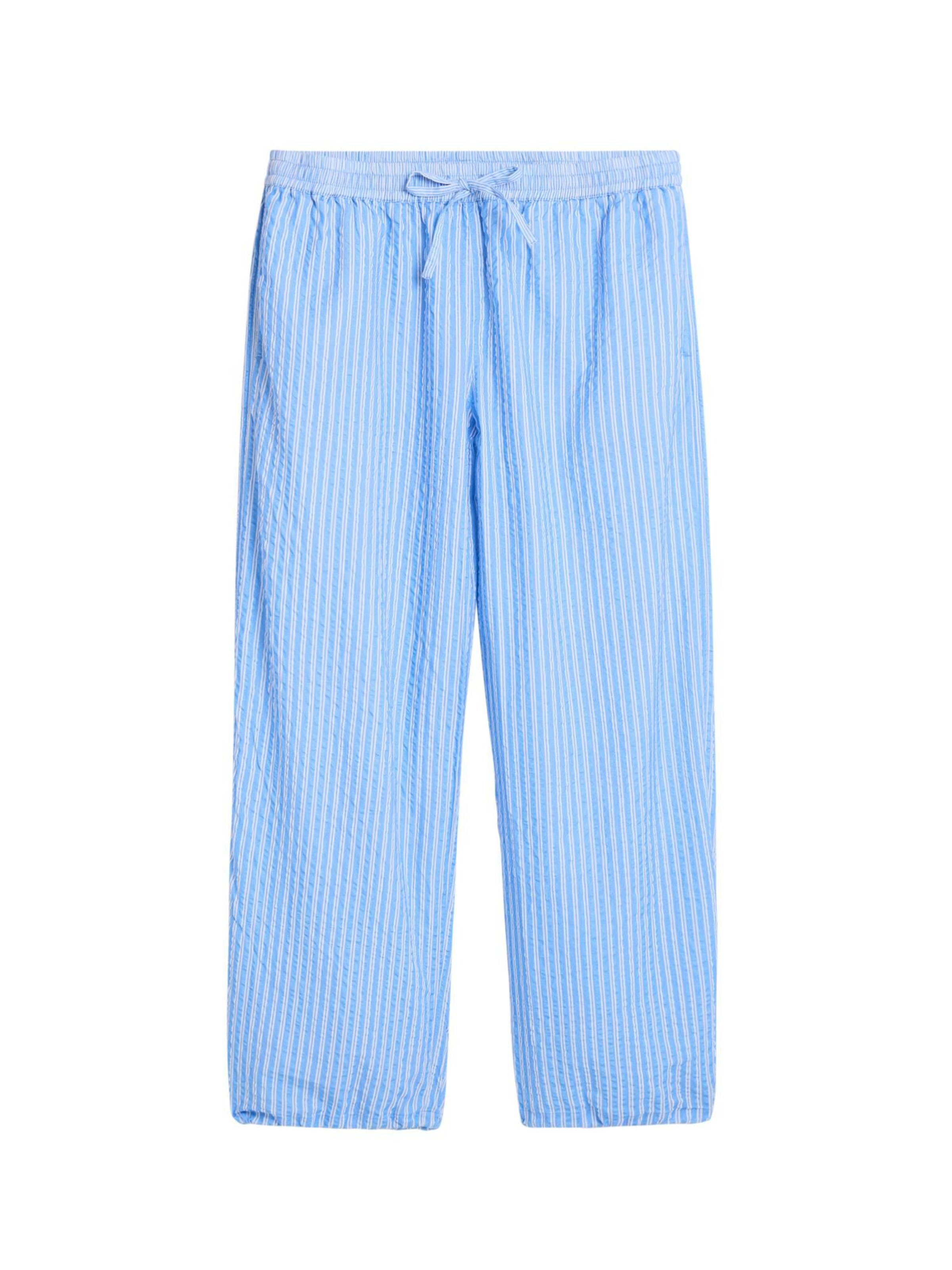 Desigual Pantalon en azur / blanc, Vue avec produit