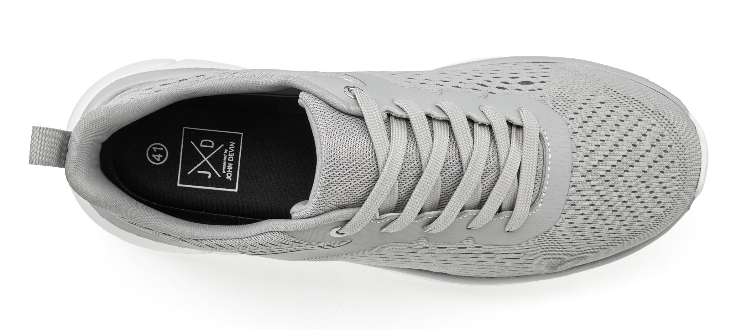 Sneaker low de la JOHN DEVIN pe gri