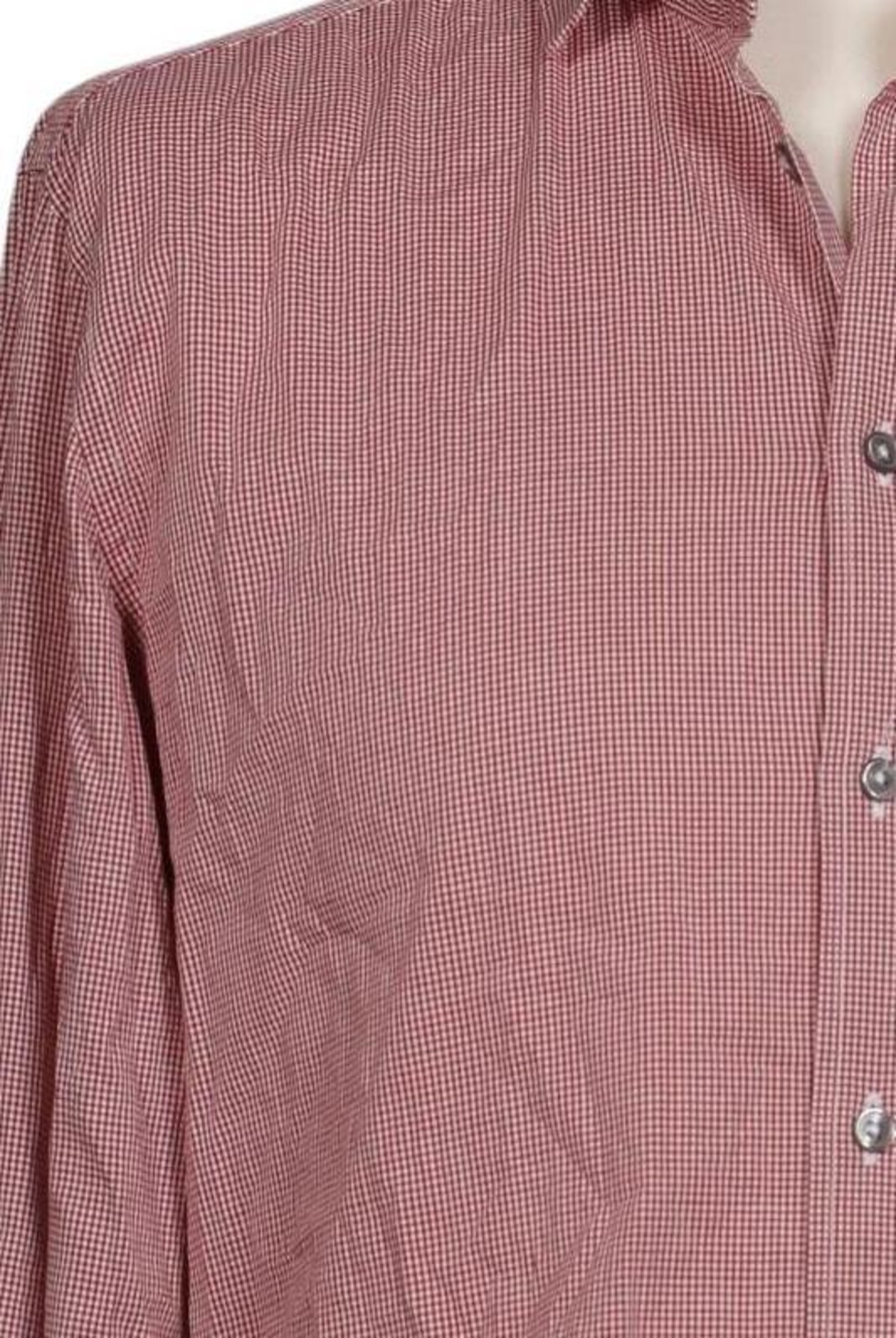 STRELLSON Button Up Shirt in M in Red