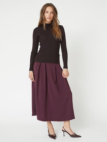 Pull-over co'couture en marron : devant