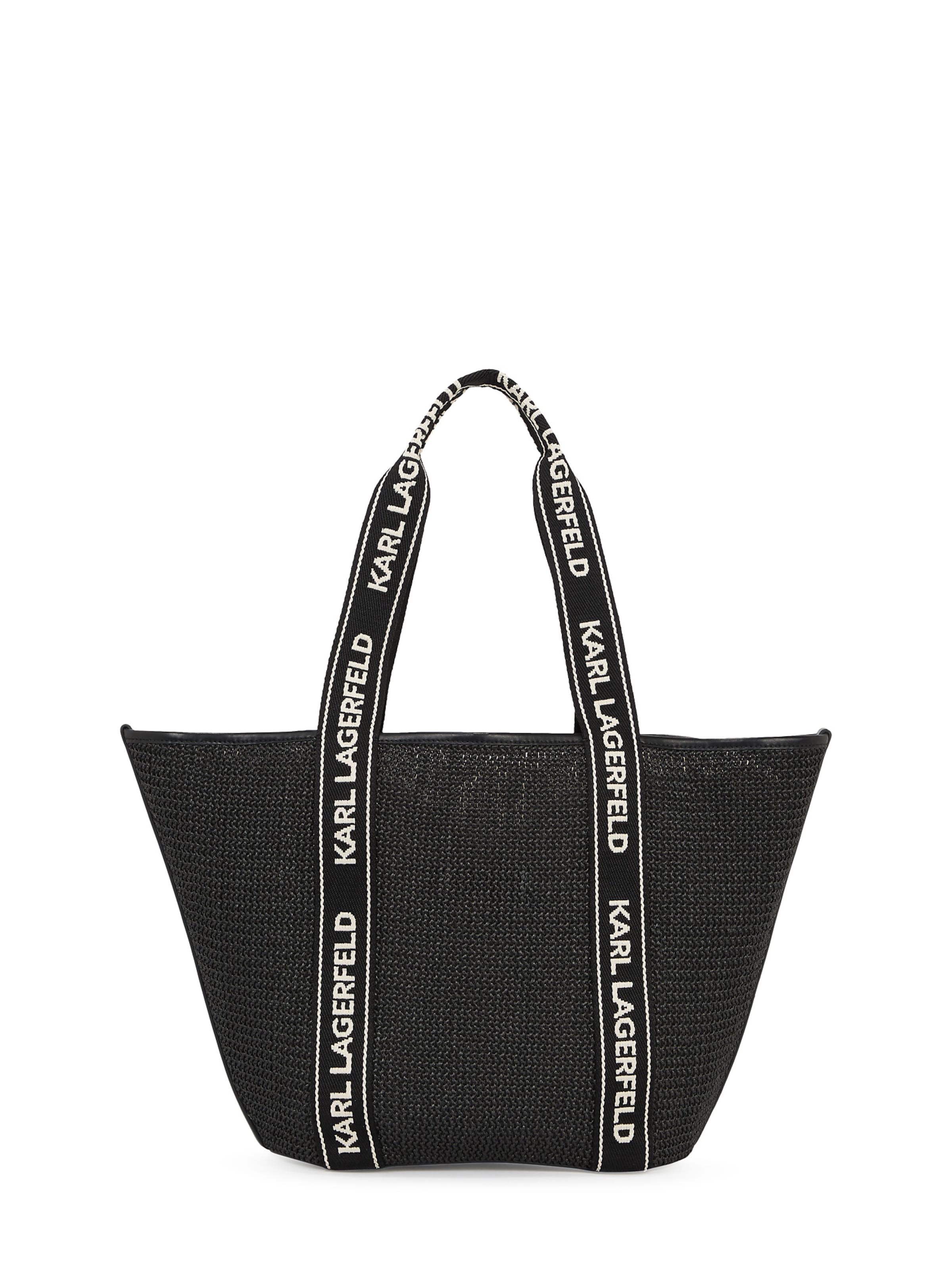 Karl Lagerfeld Τσάντα παραλίας 'Essential' σε μαύρο / λευκό, Άποψη προϊόντος