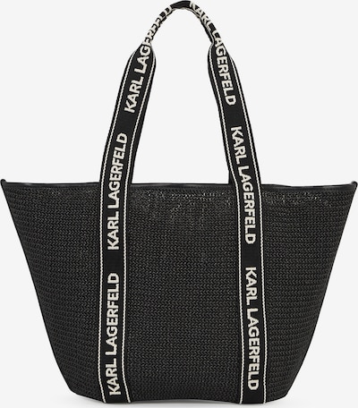 Karl Lagerfeld Rantakassi 'Essential' värissä musta / valkoinen, Tuotenäkymä