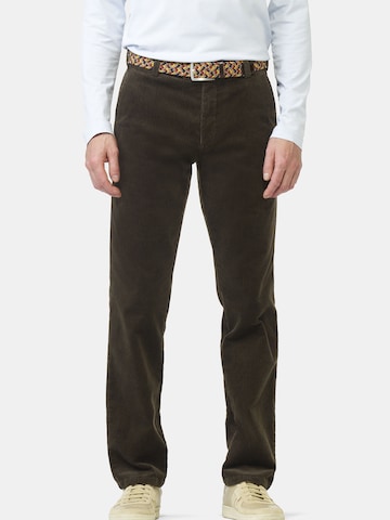 Regular Pantalon chino 'Bonn Acitve' MEYER en marron : devant