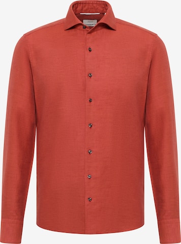 ETERNA Slim fit Button Up Shirt in Red: front