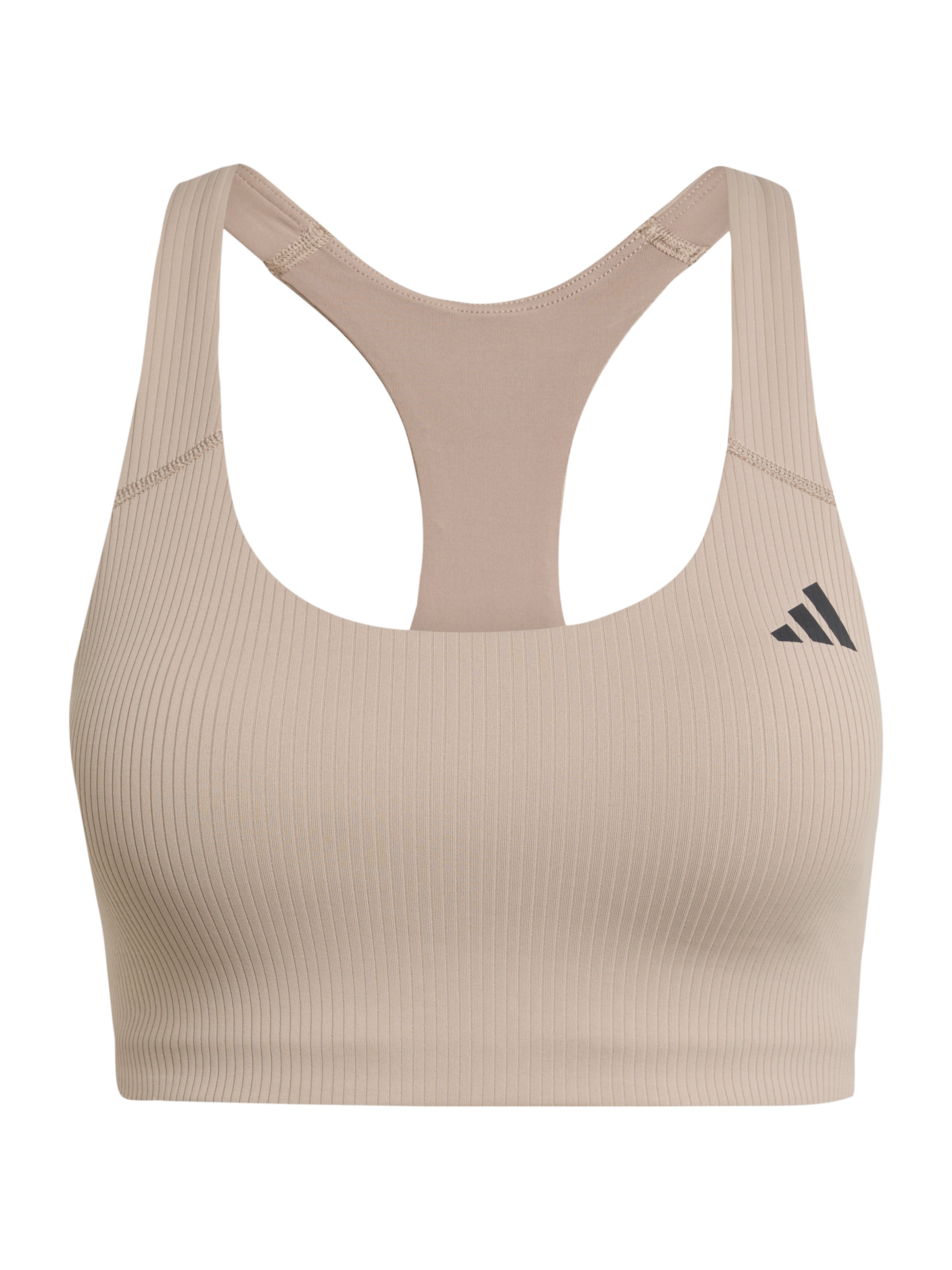 ADIDAS PERFORMANCE Korzet Športová podprsenka 'PWI' - Béžová: predná strana