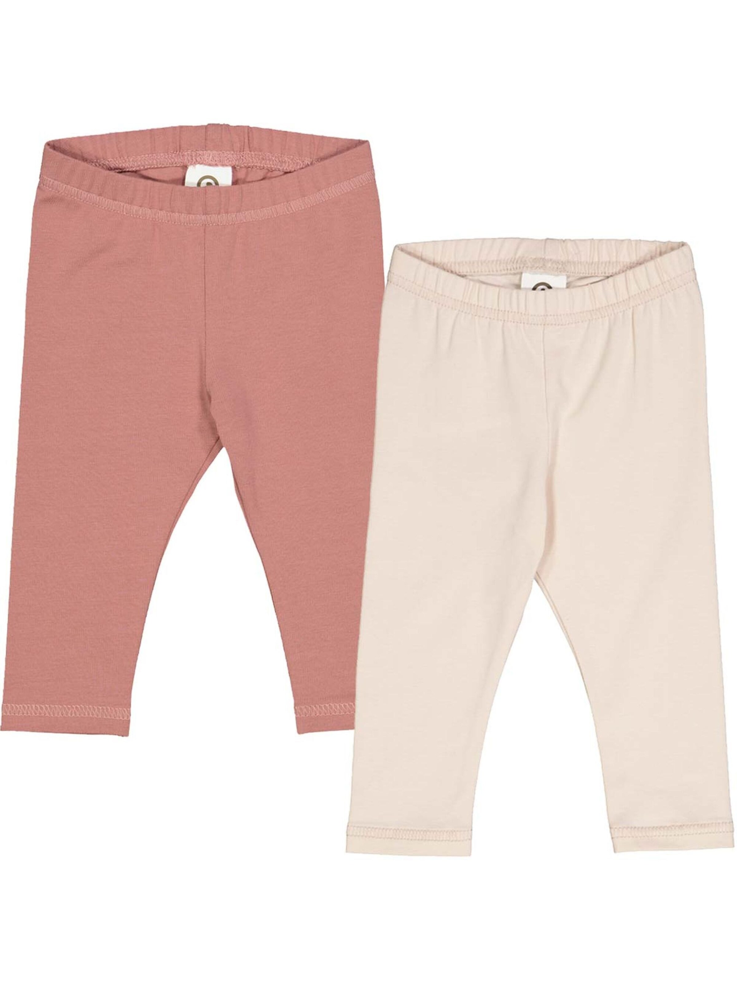 Leggings Müsli by GREEN COTTON en rose : devant