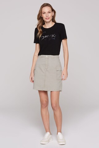 Soccx Basic Cargo Rock mit Klappentaschen in Grau