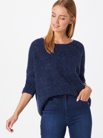 SOAKED IN LUXURY Pullover 'Tuesday' in Blau: predná strana