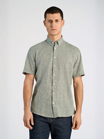 Coupe regular Chemise Lindbergh en vert