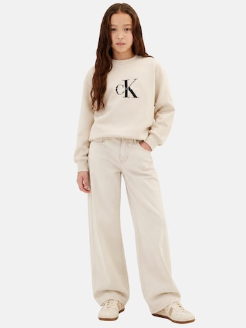 Sweat-shirt Calvin Klein Kids en blanc
