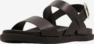 ESPRIT Sandalen met riem in Zwart: voorkant