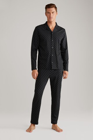 JOOP! Long Pajamas in Black: front