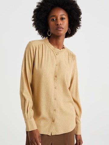 WE Fashion Bluse i beige