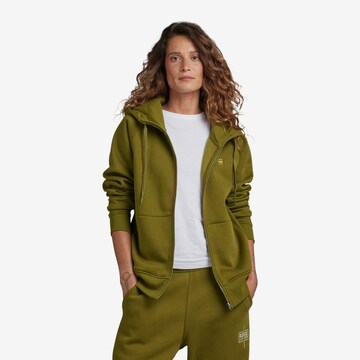 G-Star RAW Jopa na zadrgo 'Premium Core 2.1' | zelena barva: sprednja stran