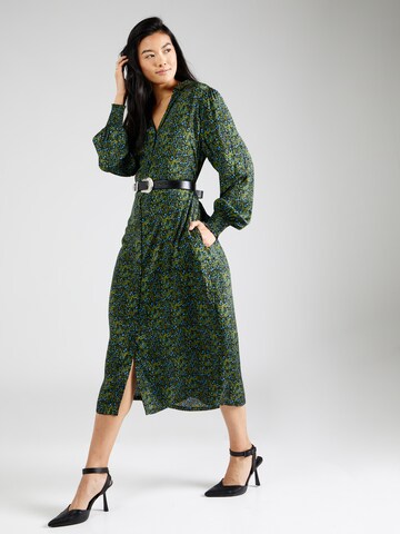 SAINT TROPEZ Shirt Dress 'Tama' in Green