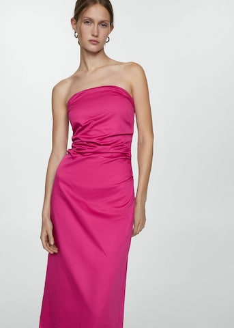 MANGO Evening Dress in Pink: front