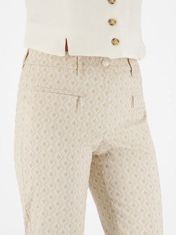 Gardeur Slimfit Hose 'ZENE51' in Beige