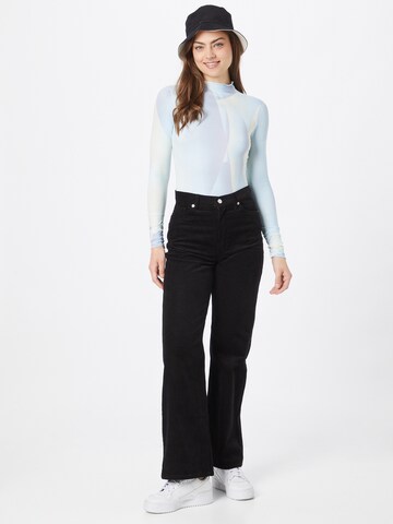 Monki Wide Leg Hose in Schwarz