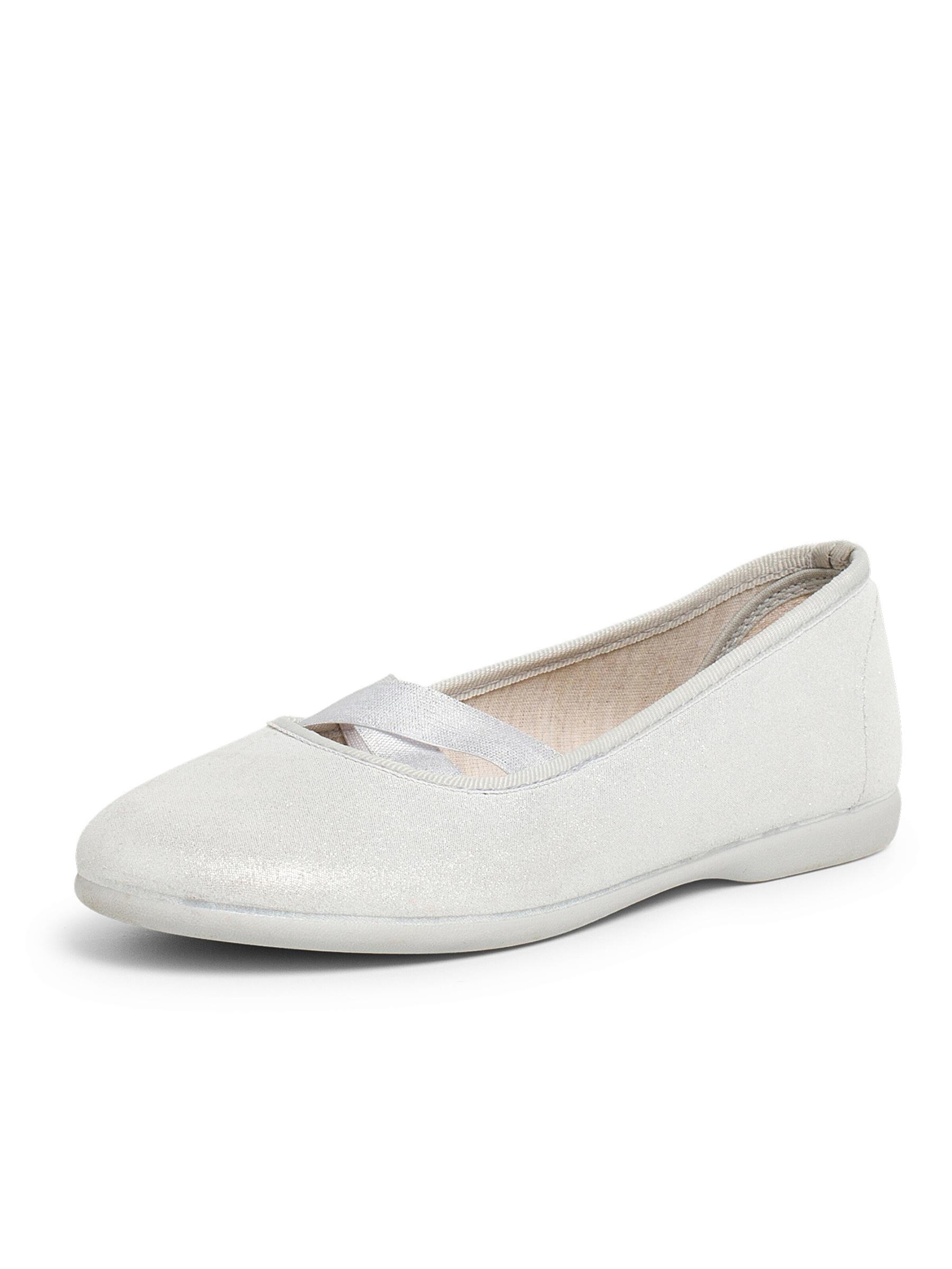 Ballerines Pisamonas en argent : devant