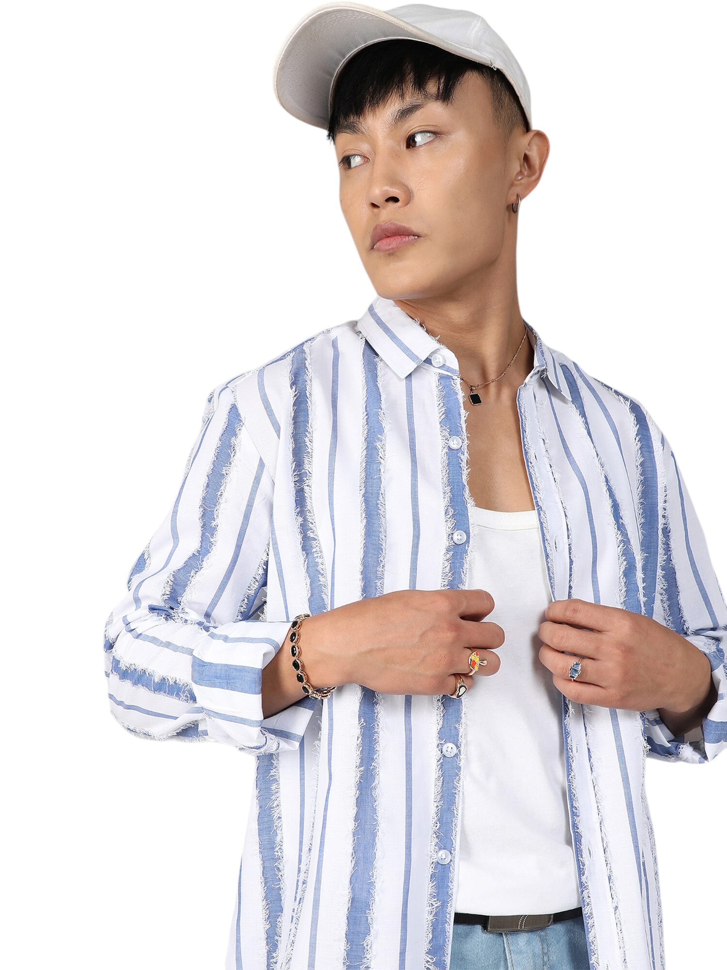 Campus Sutra Средняя посадка Рубашка 'Talisha' в Смешанный