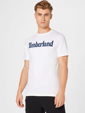 TIMBERLAND Regular fit T-shirt i vit: framsida