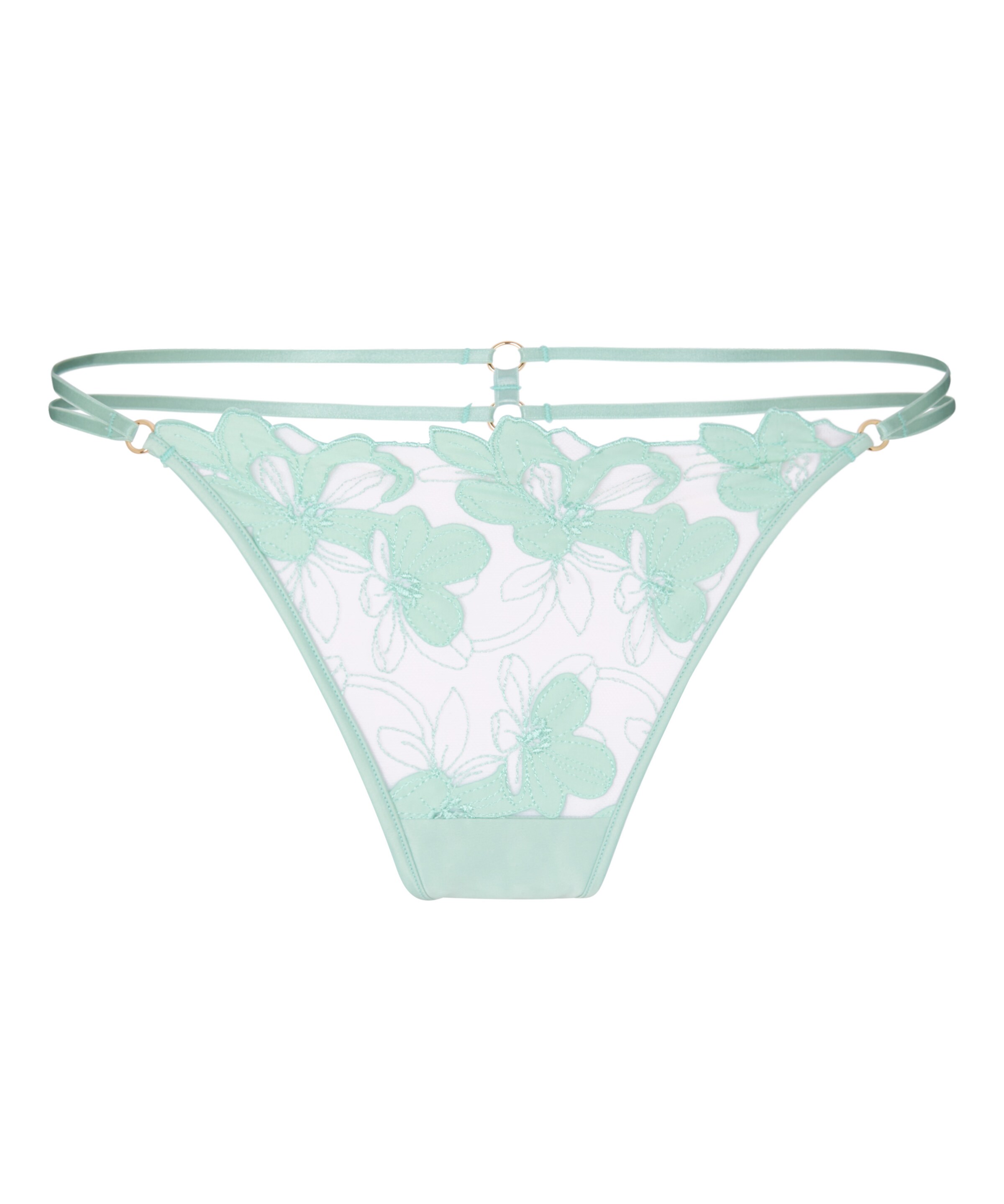 Hunkemöller String 'Beatrice' in Grün: Vorderseite