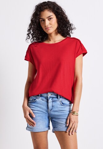 Street One Studio Shirt in Red: front