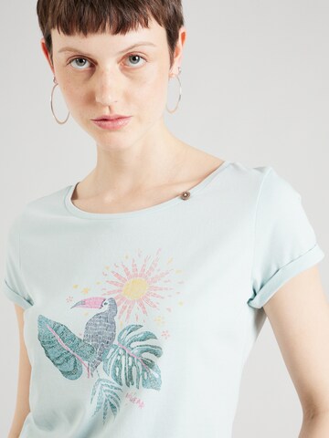 Tricou 'FLLORAH' de la Ragwear pe albastru