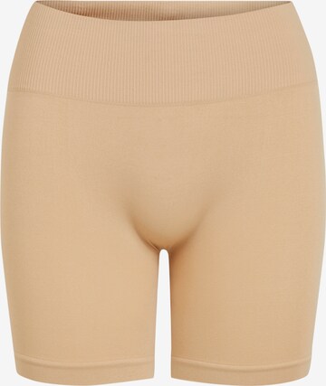 VILA Skinny Shorts in Beige: predná strana