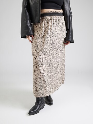ONLY Carmakoma Skirt 'CARVENEDIG' in Beige: front