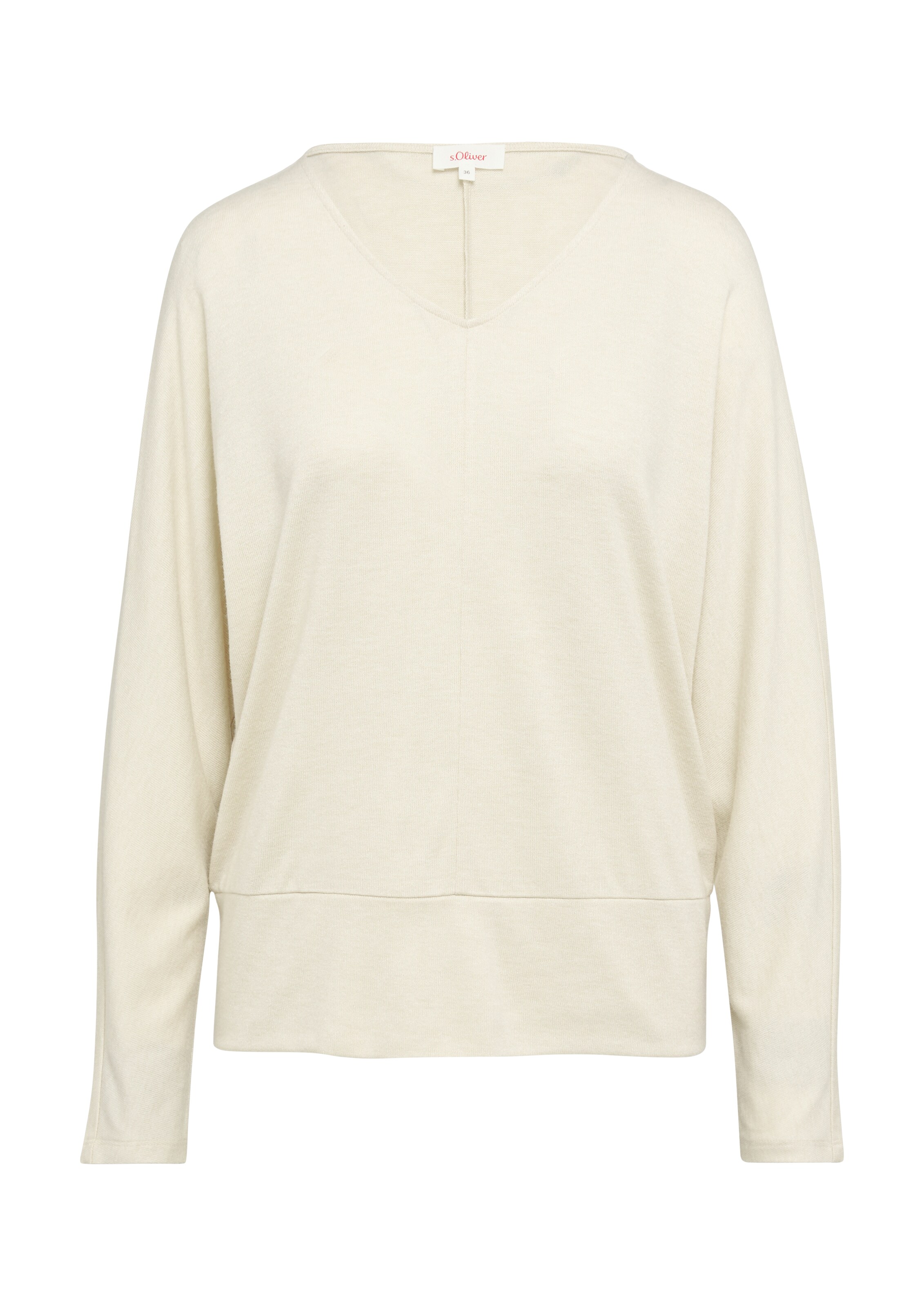 s.Oliver Shirt in Beige: voorkant