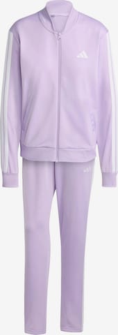 purpurinė ADIDAS SPORTSWEAR Treniruočių kostiumas 'Essentials': priekis