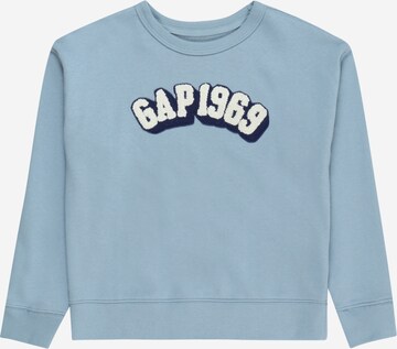 GAP Sweatshirt '1969' in Blauw: voorkant