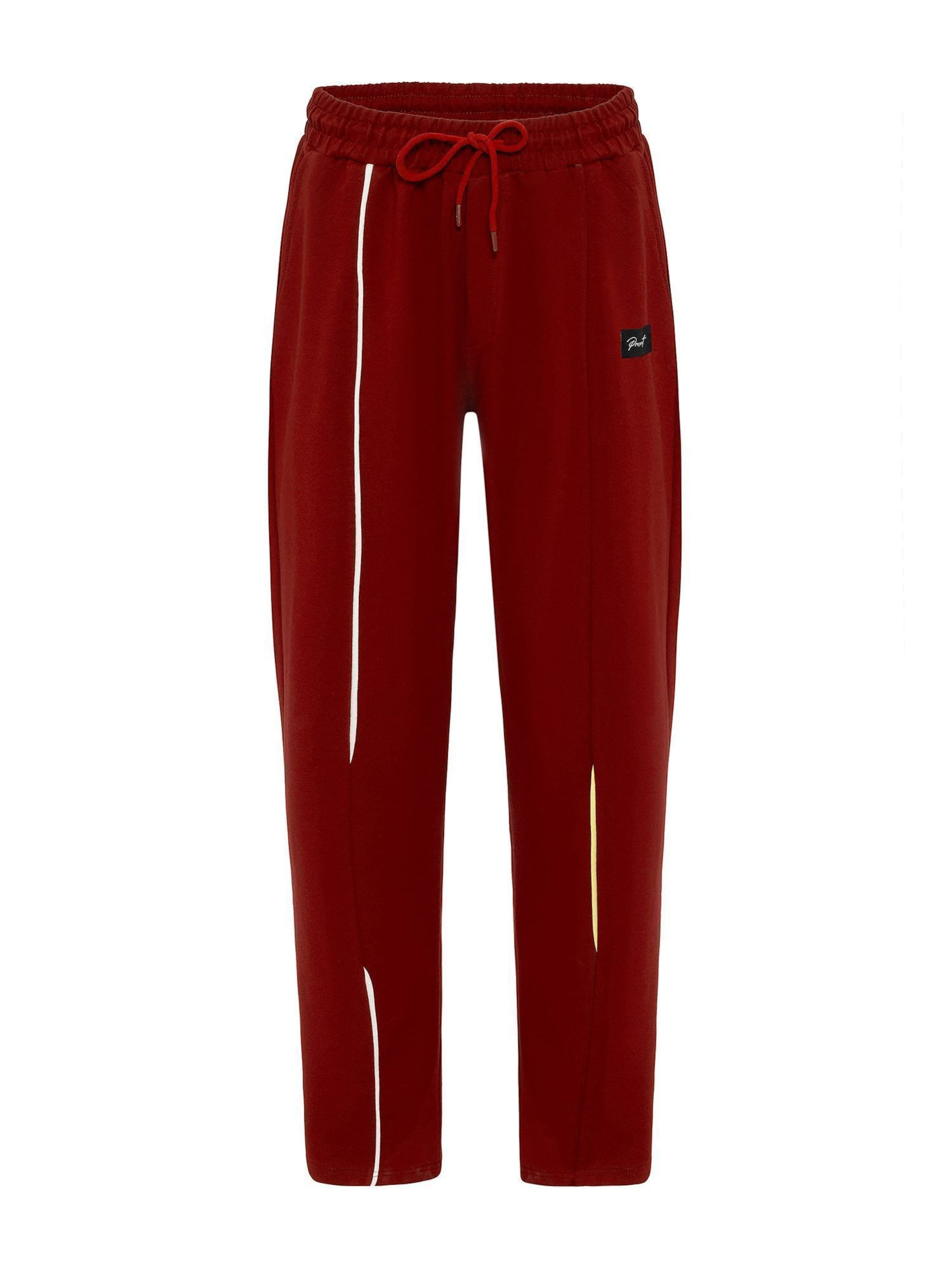 sarkans Dandalo Vaļīgs piegriezums Bikses: no priekšpuses