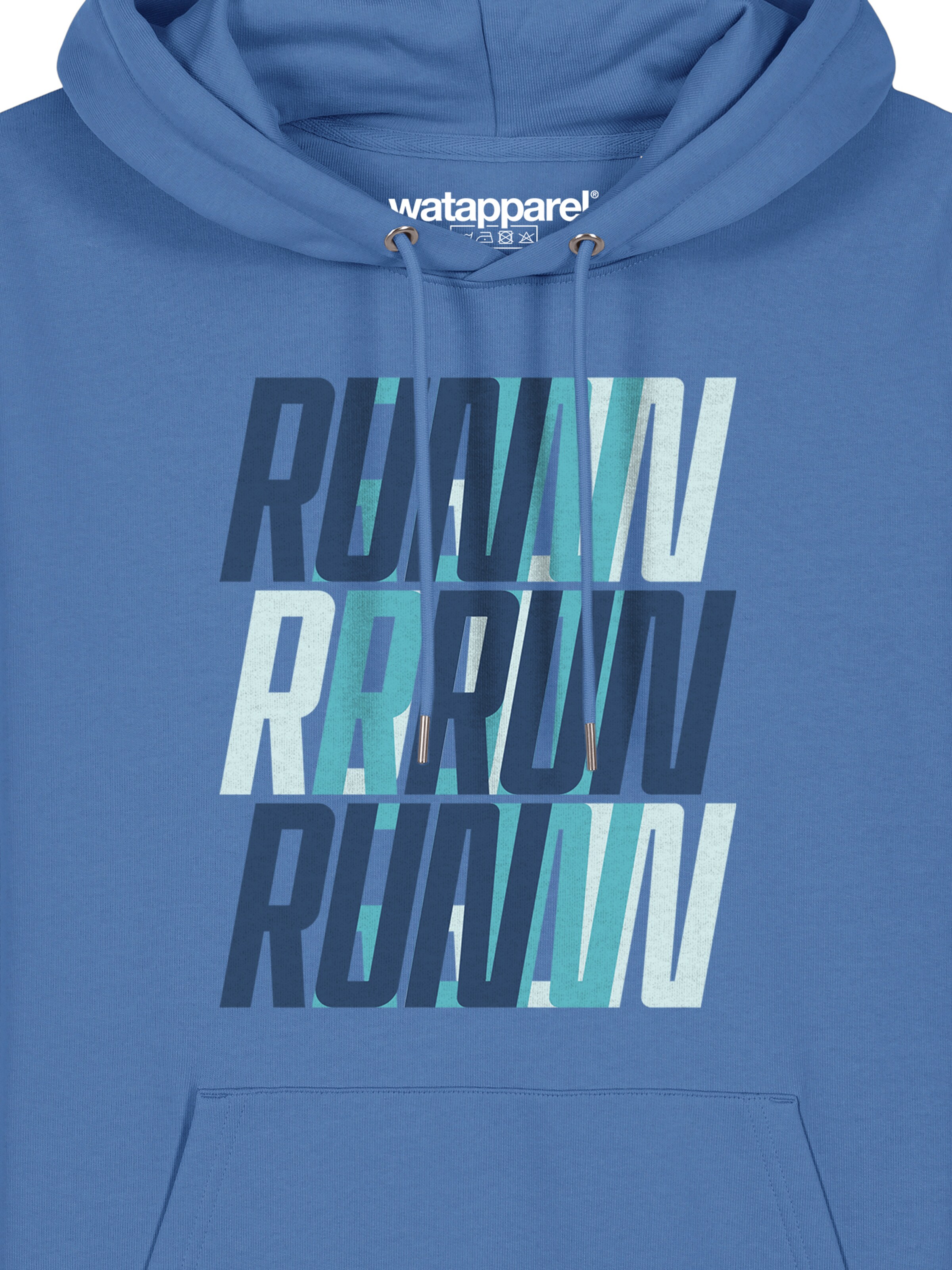 Sweat-shirt ' Run, Run, Run blue ' Watapparel en bleu