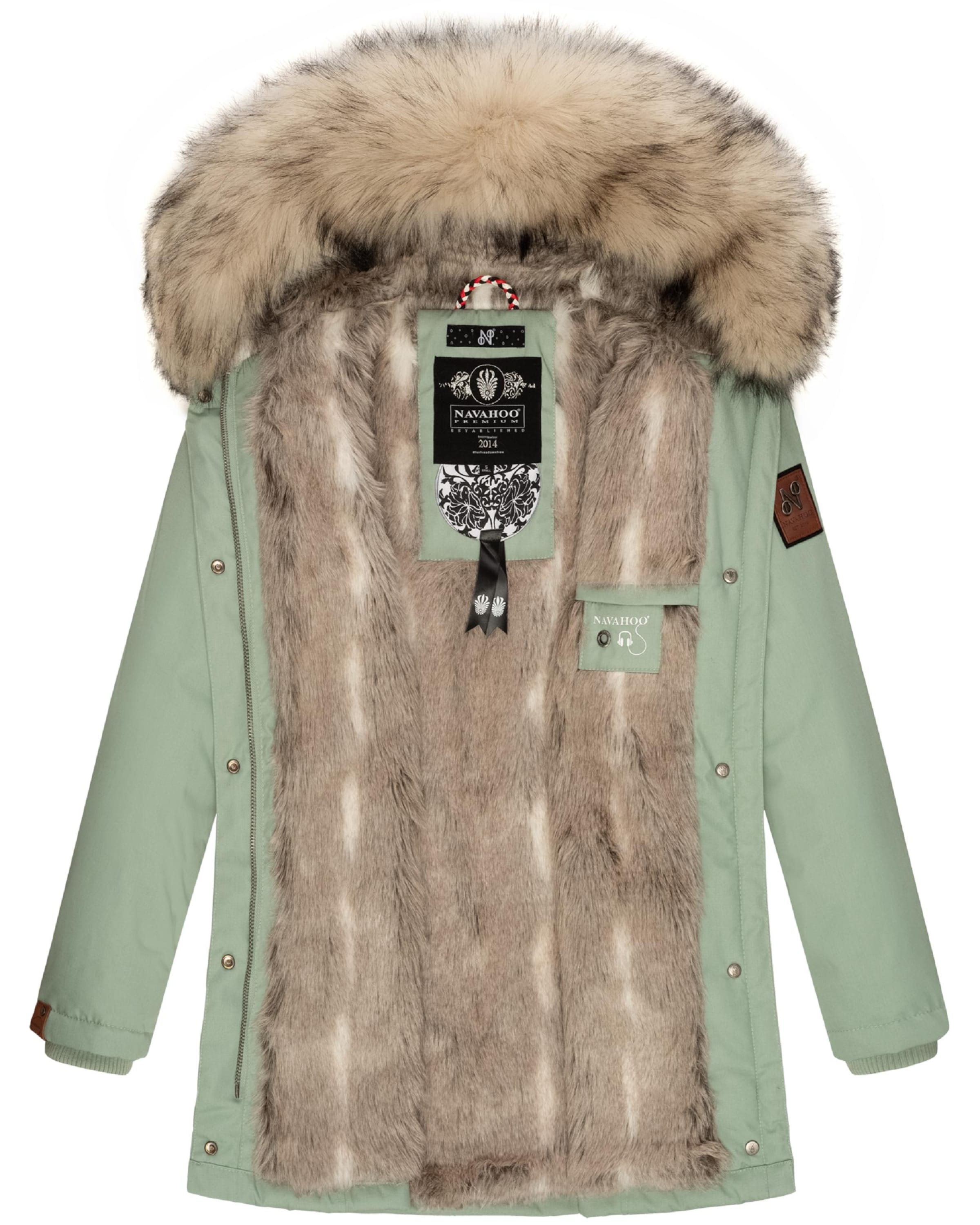NAVAHOO Winter coat Cristal in Light Green ABOUT YOU
