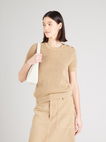Pull-over 'EYELAH' Lauren Ralph Lauren en or : devant