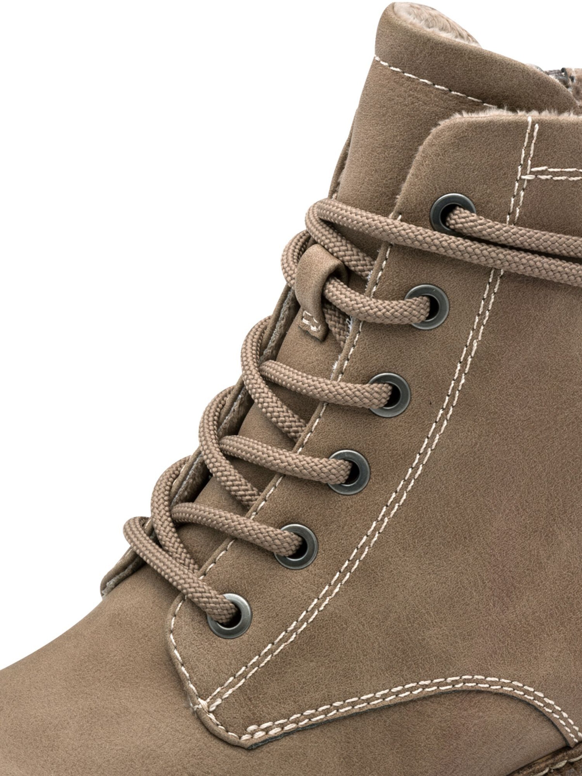 Bottines à lacets Tamaris en beige