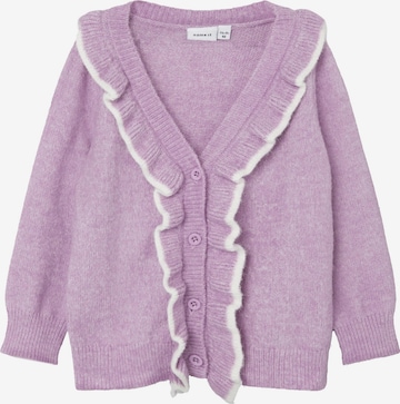 NAME IT Knit Cardigan 'Nelly' in Purple: front