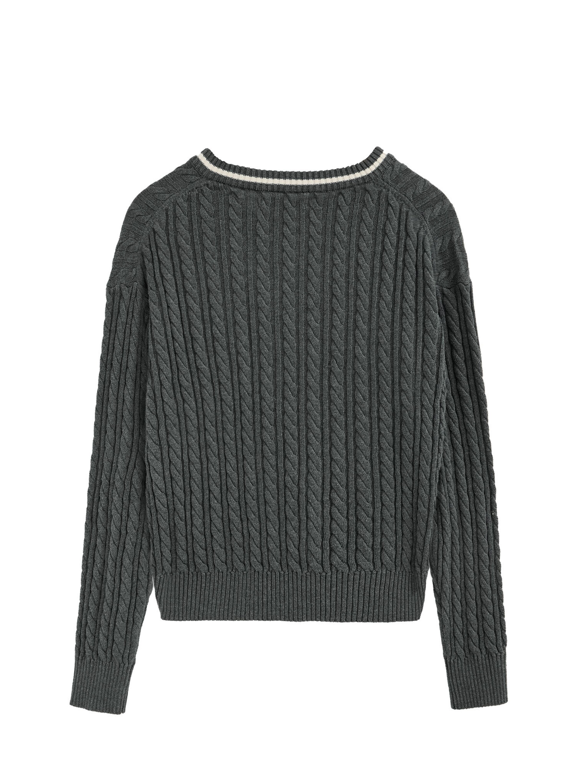 Polo Club Pullover in Grau