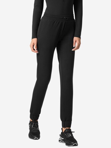 Effilé Pantalon Plein Sport en noir : devant
