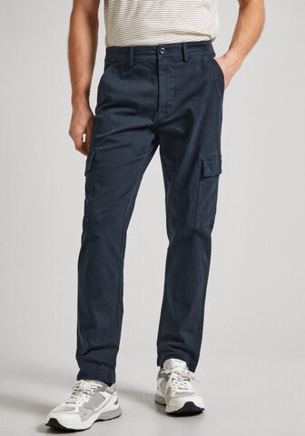 Slimfit Pantaloni cargo di Pepe Jeans in blu: frontale