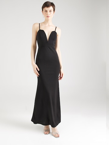 WAL G. Βραδινό φόρεμα 'ELIZA' σε μαύρο: μπροστά