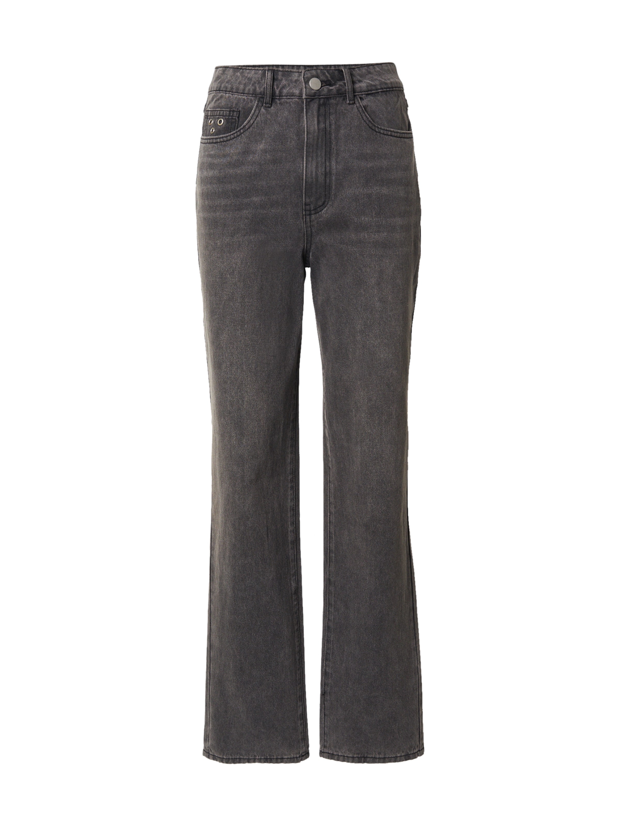 VILA Normální Džíny 'VIKELLY' – šedá: přední strana