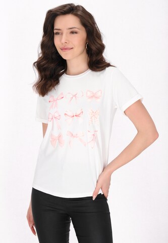 faina Shirt 'Fashion Look' in Wit: voorkant