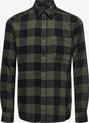 Camicia 'ONSGudmundur' di Only & Sons in verde: frontale