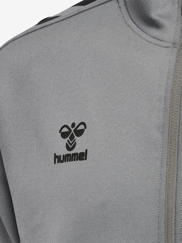 Hummel Sports sweat jacket in Grey