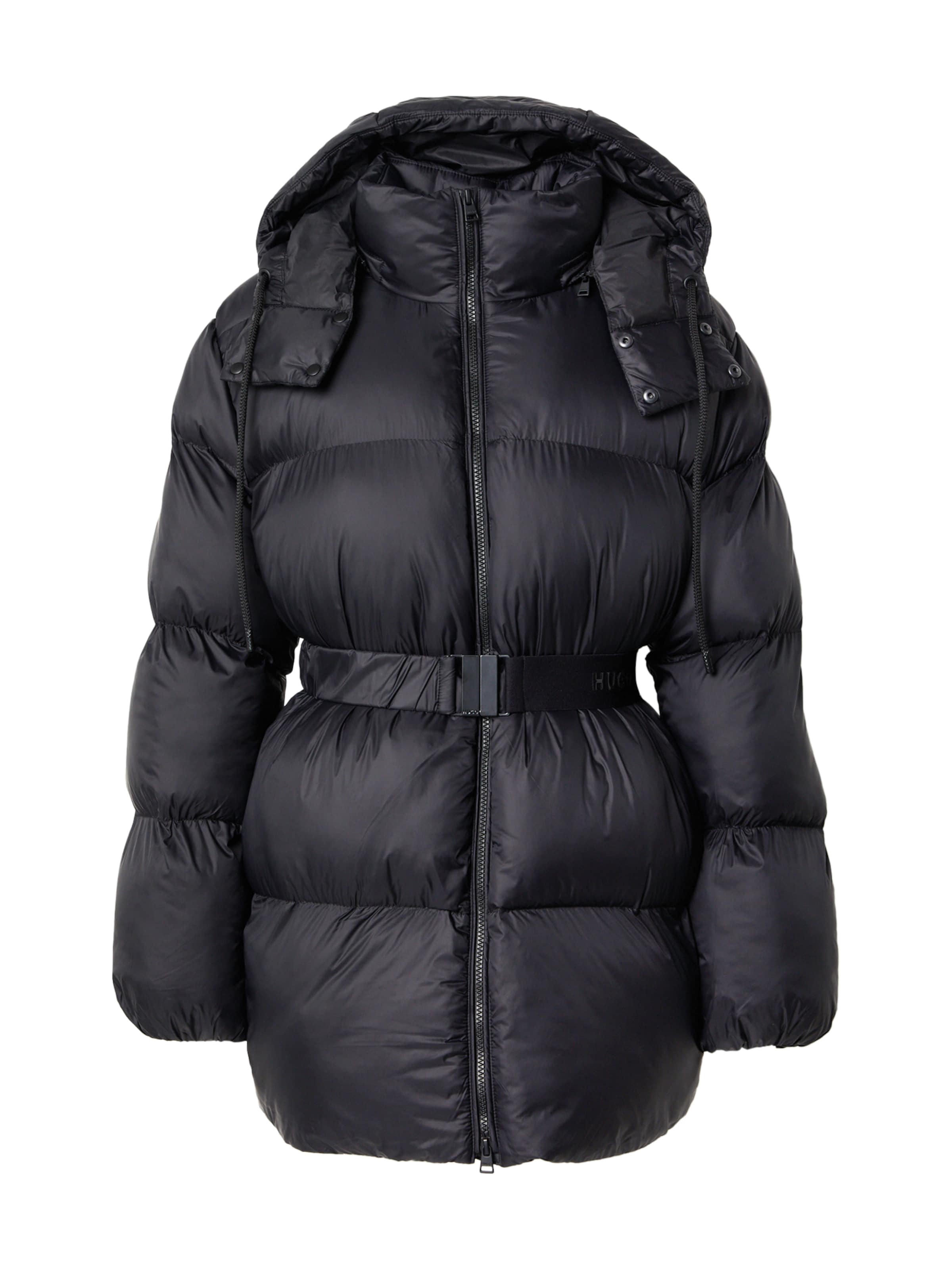 HUGO Зимнее пальто 'Falentina-2' в Черный: спереди