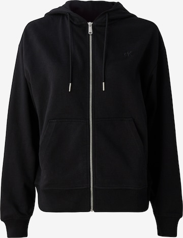 Calvin Klein JeansGornji dio trenirke - crna boja: prednji dio