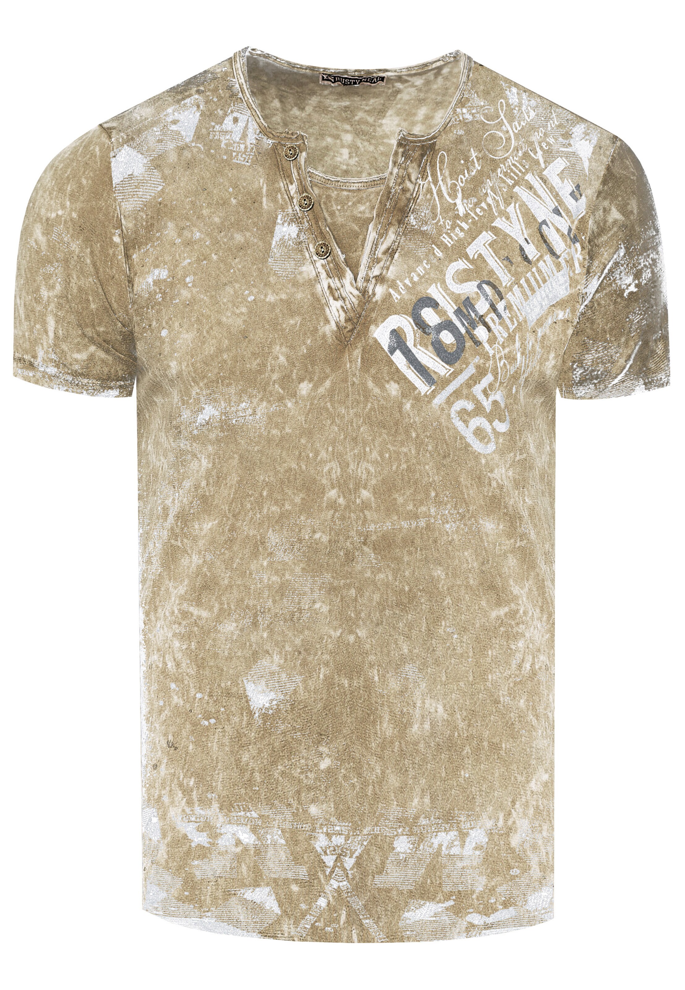 Rusty Neal T-Shirt in Beige: Vorderseite